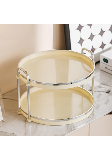 Suntek 2 Katlı Sayaç Tepsi Oturma Odası Kozmetik Depolama