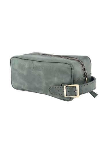 Twingold İsme Özel Dopp Kit Kişisel Bakım Ve Seyahat Çantası - %100 Rainbow Deri - Ac14004 - Haki Haki