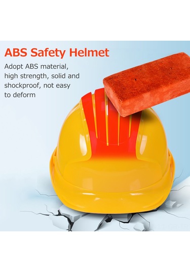 Singree Abs Emniyet Kaskı - Konforlu, Havalandırmalı, Çoklu Darbe Emici, Şok Dirençli, Reflektif Kırmızı 112 Karakter