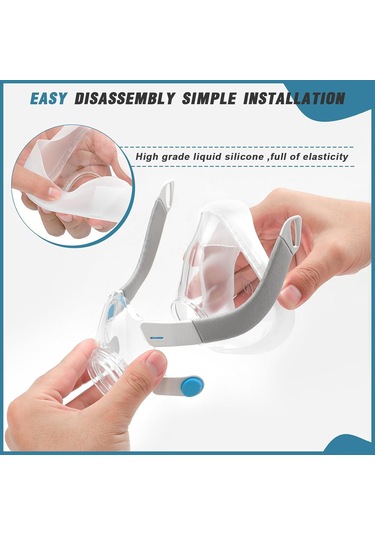 Yifomall F20 Solunum Maskesi İçin 2 Adet Burun Silikon Yedek Yastık - M Boyutu, Eşleşir Orjinal Çerçeve, Güvenilir Lehimleme, Konforlu Taşıma, Dayanıklı Malzeme