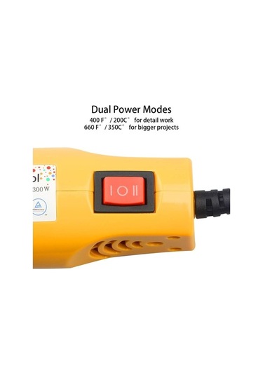Createtech Güç Ayarlanabilir Mini Isı Tabancası, 350w, 660 F, Hızlı Isıtıma