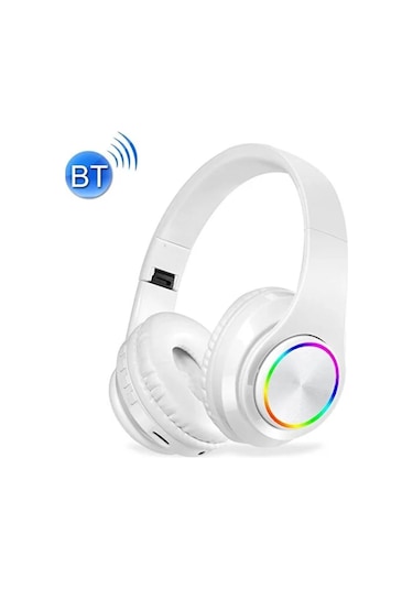 Mercitech B39 Bluetooth 5.0 Kablosuz Işıklı Katlanabilir Kulaküstü  Kulaklık