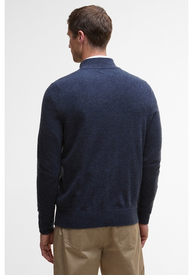 Barbour Waterbury Half Zip Kazak Ny91 Navy Lacivert