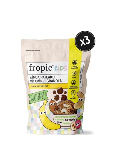 Fropie Kids Granola Kaju Muz Küpleri 3 x 240 G
