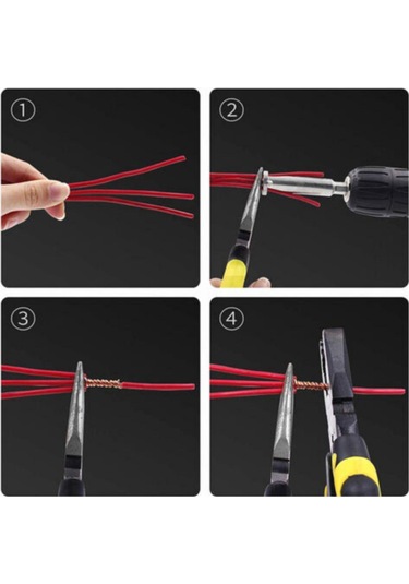 Kangvka Elektrikçi İçin Otomatik Teli Dönüştürücü - Kablo Soyma Ve Bükme Aleti, Beş Tel Düz Oluk Evrensel Modeli