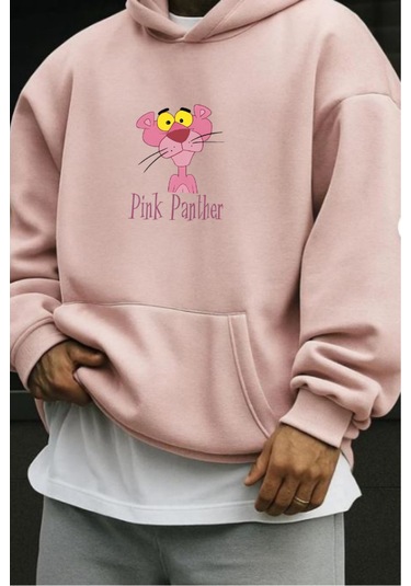 Pink Panter Baskılı Sweatshirt Pembe
