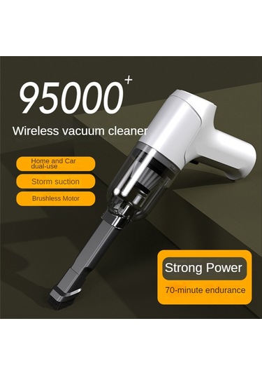 Crackedice Taşınabilir Araba Elektrikli Süpürgesi 11000pa Güçlü Emiş Araba Masaüstü-c