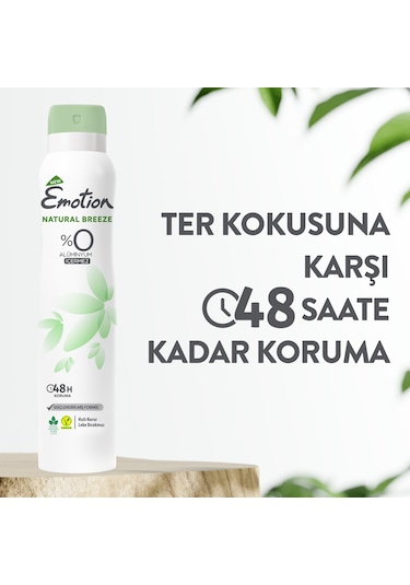 Emotion Natural Breeze Kadın Sprey Deodorant 6 x 200 ML