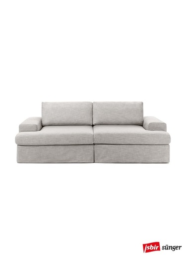 Mode Siesta Pro Kuş Tüyü Kanepe 2 Modül 19 Gri Keten Kumaş Işbir