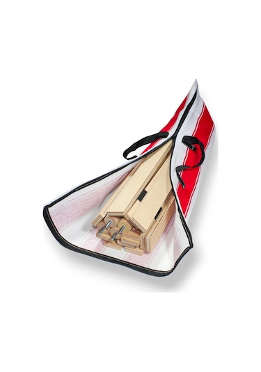 Asudehome Ahşap Katlanabilir Rulo Kamp Masası - Çantalı Piknik Ma