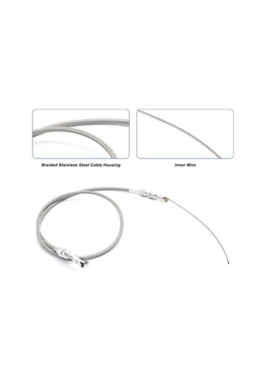 Novahub Ls Motor Gaz Kelebeği Kablosu 36 Inç Paslanmaz Çelik Örgü, Ls1 4.8 5.3 5.7 6.0 İçin Kolay Montaj Yedek