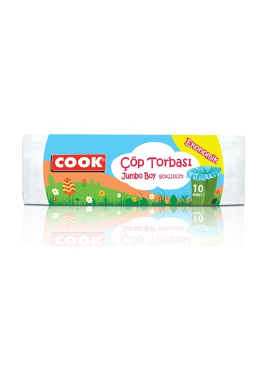 Cook Jumbo Boy Çöp Torbası 10'lu Mavi 80 x 110 CM