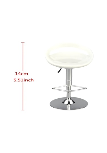 Skycity 1/6 Ölçekli Dönen Bar Tabureti - 30 Cm Figürlere Uygun Plastik Ve Alyuminyum Mobilya Beyaz