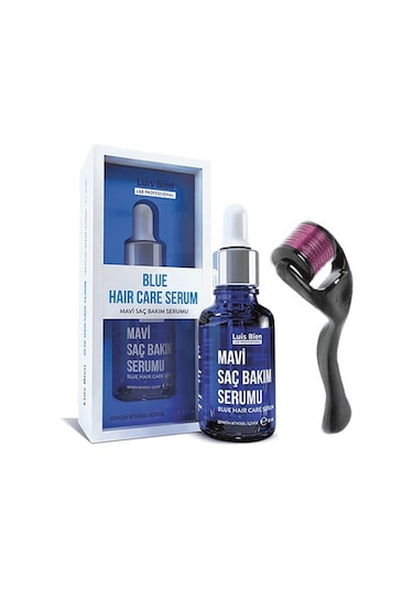 Luis Bien Saç Dökülmesine Karşı Etkili Mavi Saç Bakım Serumu 30 ML + Dermaroller