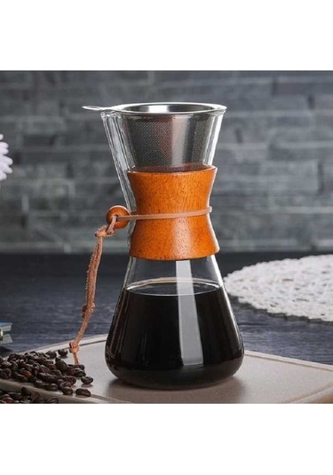 Dancemonkey Isıya Dayanıklı Cam Cezve Küçük Kapasiteli 600ml, Kullanışlı El Yapımı Demlik