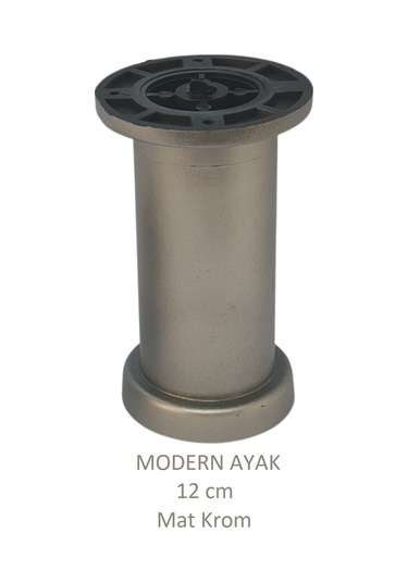 Modern, Düz Ayak 12 Cm Krom, Tv Ünitesi, Koltuk Altı , Dolap Ayağı, Vidaları Hediye Krom