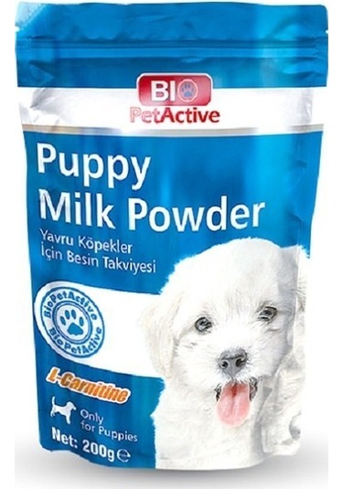 Pet Active Yavru Köpekler için Besin Takviyesi, Süt Tozu 200 Gr