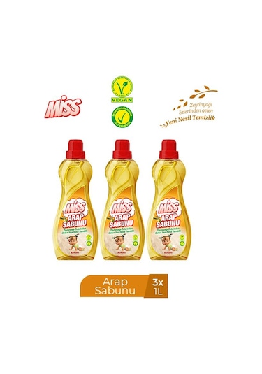Miss Sıvı Arap Sabunu 3 x 1 L