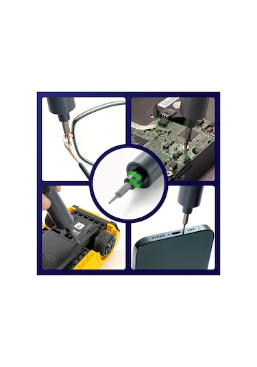 Tcherchi QE54911 65 ın 1 Elektrikli Akülü Matkap Tornavida Manyetik Tamir Kiti