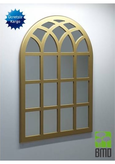 Dekoratif Duvar Aynası 100X70 Altın