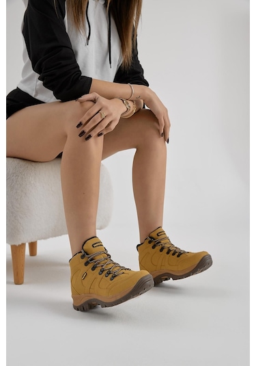 Rahat Kalıp Bağcıklı Unisex Camel Trekking Bot V2rts-0 Camel