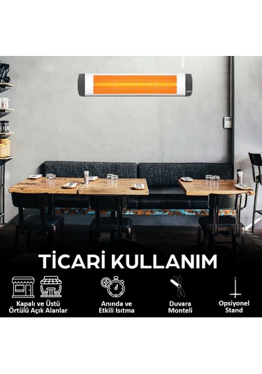 Ufo City CT-18 1800 W Duvar Tipi Infrared Isıtıcı
