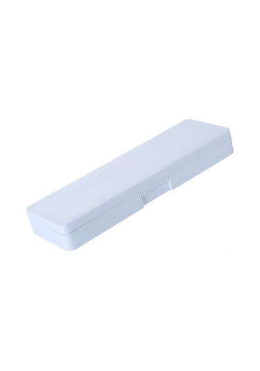 Mufunye Öğrenci İçin Dayanıklı Plastik Kalem Kutusu - Büyük Kapasiteli, Kolay Temizlenir, Taşınabilir Mavi Desen Diğer