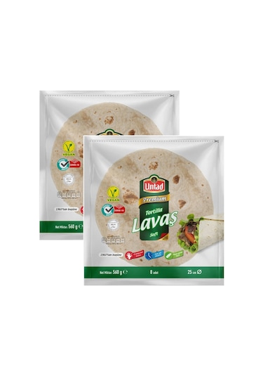Untad Tortilla Lavaş 8 Li 560 Gr X 2 Adet
