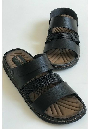 Gezer 116903 Ortopedik Erkek Sandalet 116512022 Siyah
