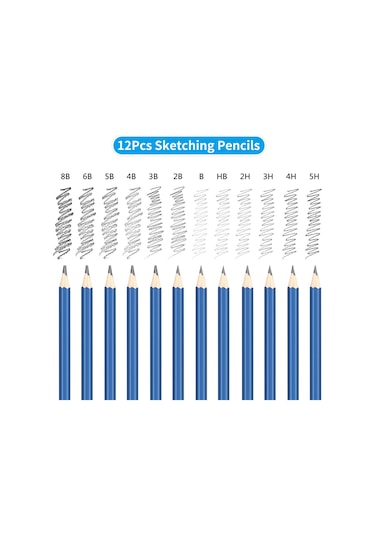 72 Parça Profesyonel Çizim Kalemleri Ve Eskiz Seti, Renkli Kalem, Eskiz Kömür Kalemi, Pastel Kalem, Kalemtraş, Silgi, Depolama Çantası, Sanat Malzemeleri, Çocuklar, Yetişkinler, Sanatçılar İçin Diğer