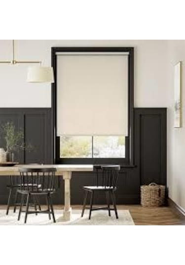 Krem Blackout Karartma Stor Perde Krem