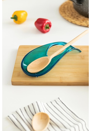 Akrilik Aquamarin Tezgah Üstü Kirli Kaşıklık & Kepçe Altlığı