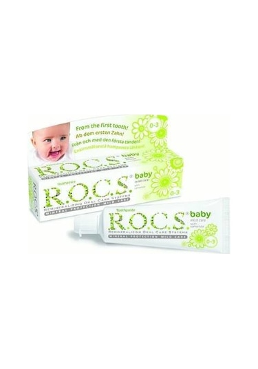 Rocs Baby Papatya Özlü Diş Macunu 0-3 Yaş 35 ML