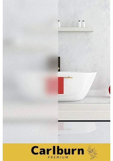 Özel Üretim İç Göstermeyen Yapışkan İz Bırakmaz Uv Engelleyici Buzlu Cam Filmi 5 Metre X 60 Cm