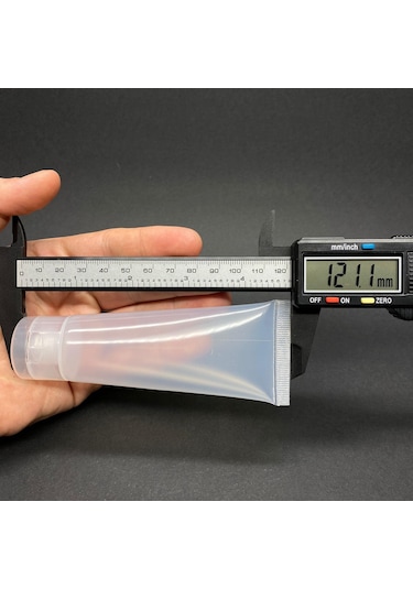 Şeffaf Boş Krem Tüpü 50ml , Fliptop Kapaklı Merhem Tüpü , Şeffaf Lipgloss Tüp 50 Ml X 3 Adet