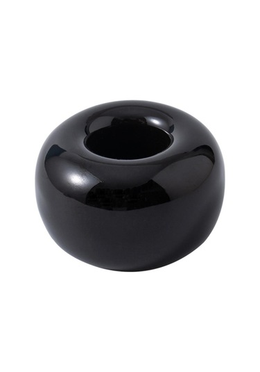 Siyah Basit Tatlı Renk Japon Tarzı Seramik Malzeme Diş Fırçası Tabanı Kalem Rafı Siyah