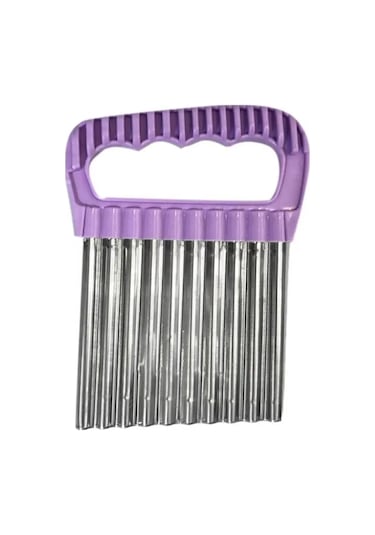 Özel Tutacaklı Şekilli Sebze Ve Meyve Kesme Aleti Cips Doğrayıcı Diğer