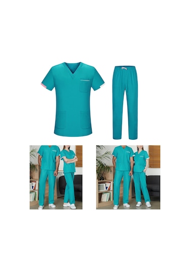 Suntek Üniforma Fırçalama Seti Hemşire Üst Ve Xl-mavi