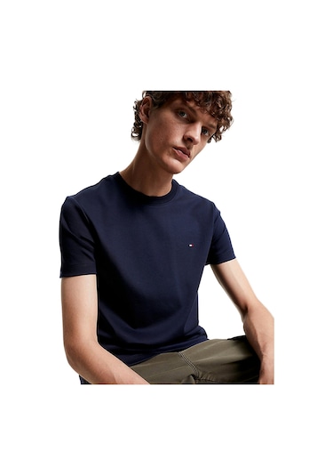 Tommy Hilfiger Mw0mw33202 Luxury Erkek Tişört Mavi