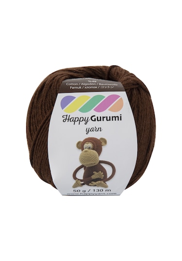 Happy Yarn Happy Gurumi Amigurumi Örgü İpi 50gr 130m Kahverengi
