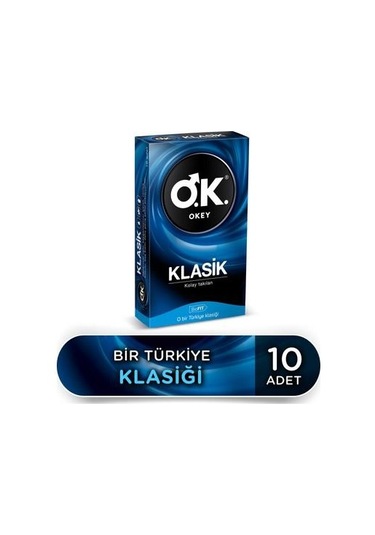 Okey Klasik Prezervatif  10'lu