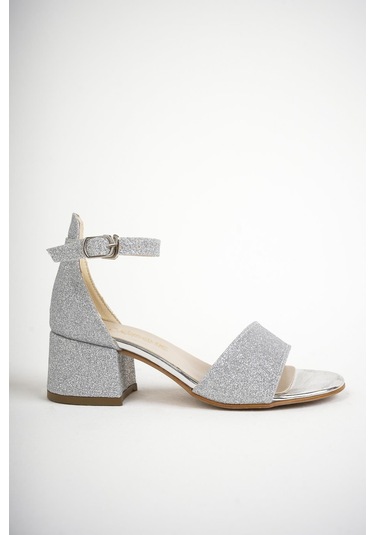 İncimoda Kız Çocuk Bilekten Bağlama Topuklu Taşlı Günlük Sandalet 001