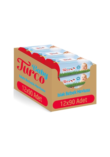 Baby Turco Islak Havlu 12 X 90 Adet