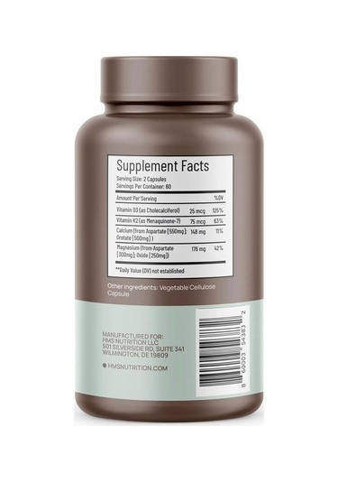 Kalsiyum Magnezyum - D3 + K2 - 120 Kapsül