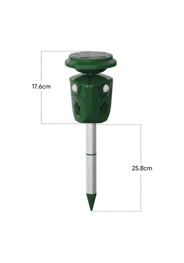 Y29547 360 Güneş Enerjisi Ve Usb Şarjlı Suya Dayanıklı Köpek Yeşil