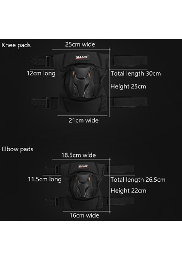 Sones Sulaite Motosiklet Sürüş Ekipmanı Koruyucu Dişli Off-Road Sürüş Düşme Önleyici Koruyucu Diz + Dirsek Pedi