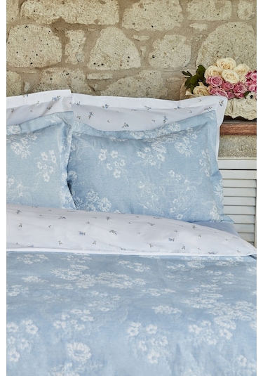 Karaca Home Charleen Çift Kişilik Yatak Örtüsü Mavi 200.22.14.0447