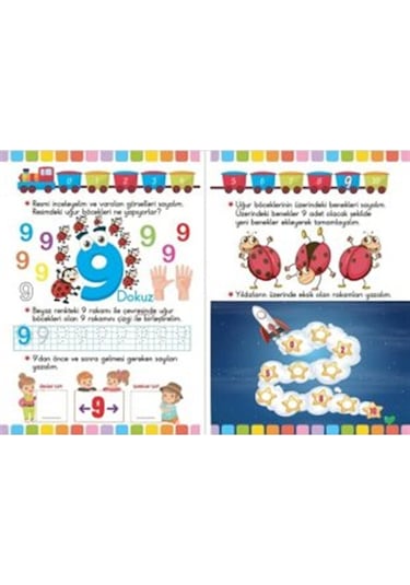 Harika Kitap 4 - 6 Yaş Okul Öncesi Çizgi Çalışmaları Seti 5 Kitap