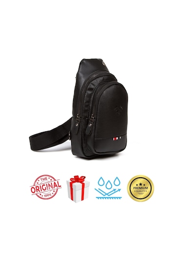 Siyah Vardy Göğüs Ve Omuz Çantası Çapraz Askılı Body Bag