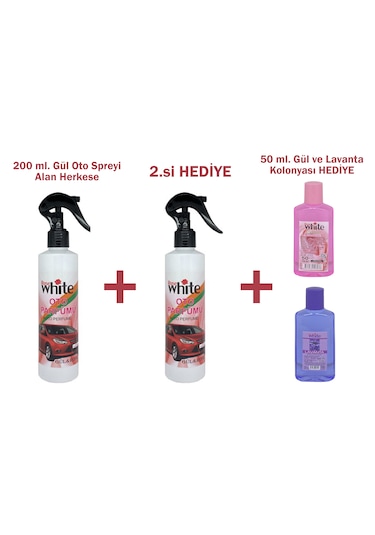 Hediyeli Ürün 200 Ml. Gül Oto Parfümü Alan Herkese 200 ML